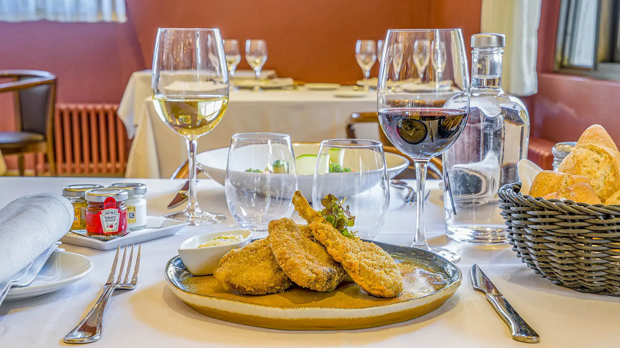 meat dish with wine L´entrecote - roc bland hotel & spa andorra