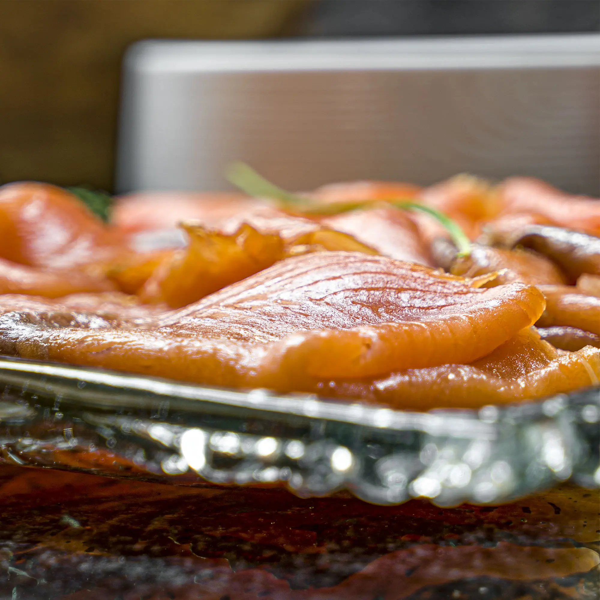salmon at the breakfast buffet - roc blanc hotel & spa andorra