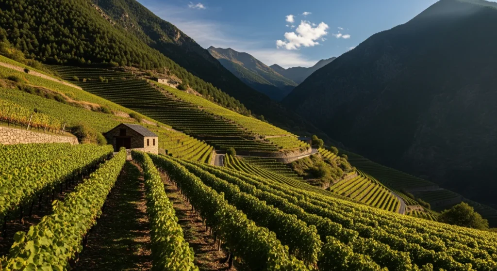 La visita a los viñedos de Andorra es una actividad ideal en verano.