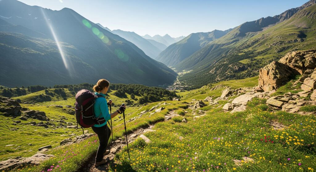 El senderismo, uno de los deportes en Andorra más populares, se practica con facilidad y con una amplia red de rutas.